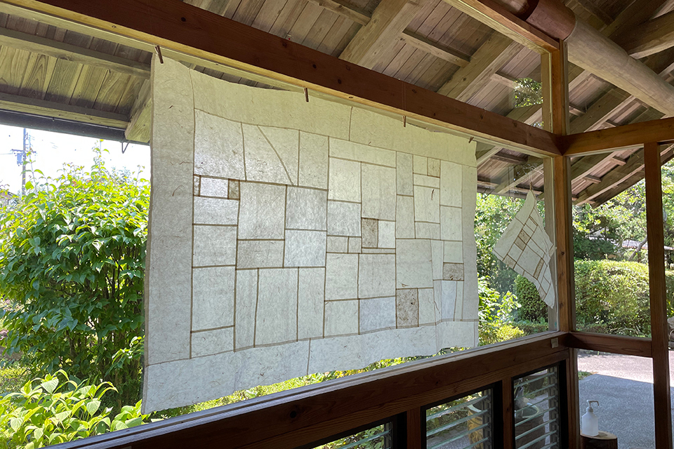Kozo paper patchwork